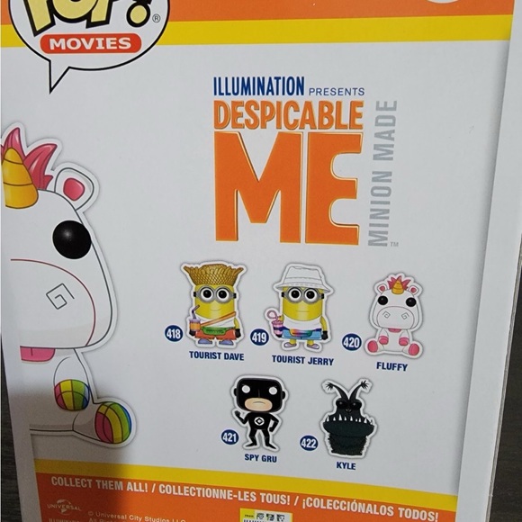 Funko POP Movies Despicable Me 3 Fluffy Action Figure - Picture 4 of 5